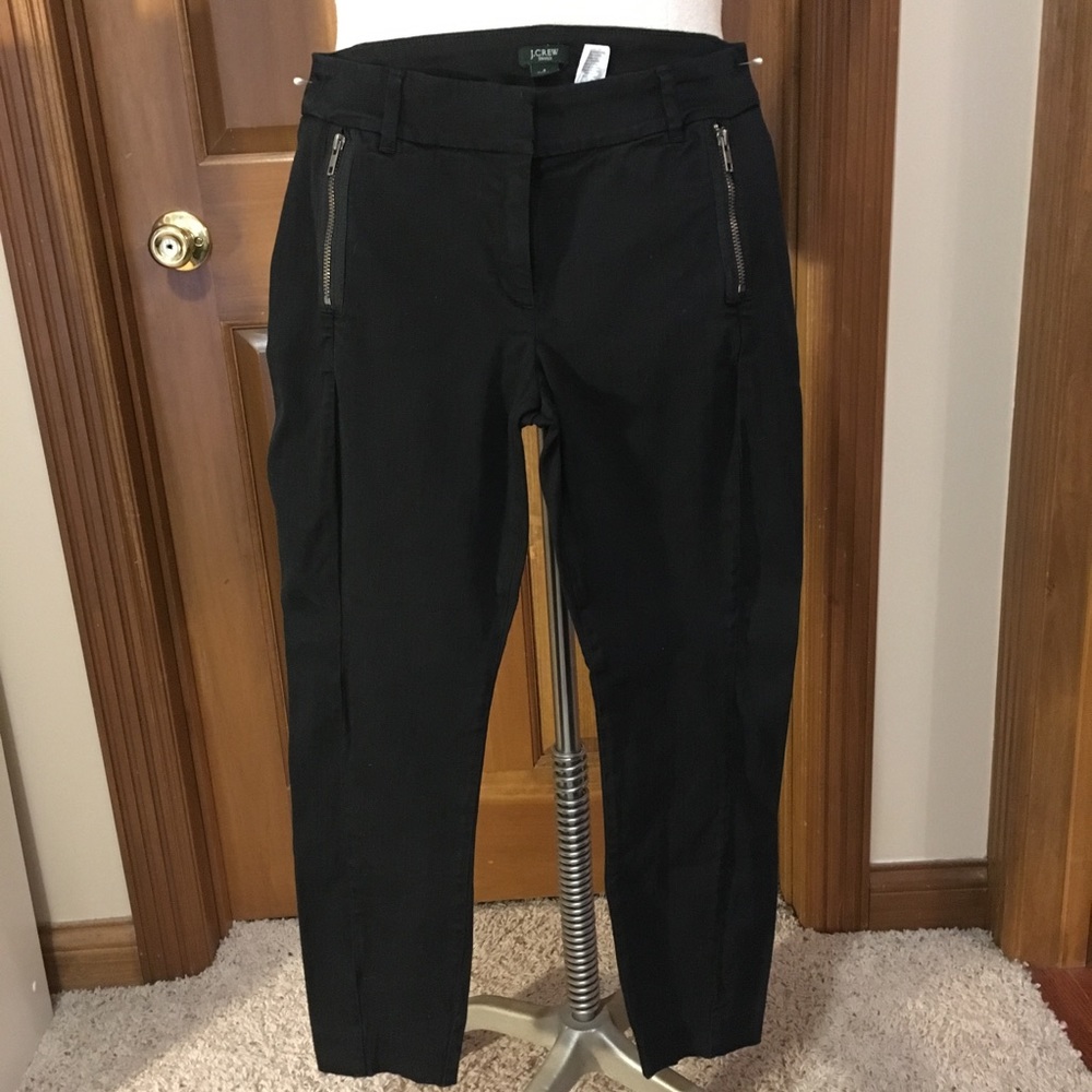 J.Crew city fit black cropped pants size 4